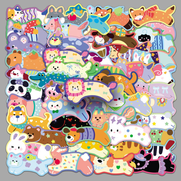Wholesale 50pcs Running Animal Graffiti Stickers