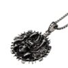 Wholesale Europe, America, Japan and South Korea Couple Ghost Hand Skull Pendant Necklace Personality Casual Fashion Titanium Steel Jewelry Cross-border Supply