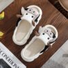 Wholesale 2024 cross-border hot cow linen slippers home thick bottom Amazon SHEIN tiktok temu delivery