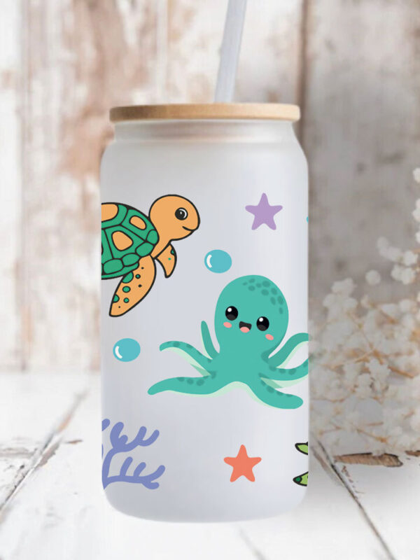 Wholesale New marine thermal transfer Cup with crystal logo pattern 23 cmX11cm in stock