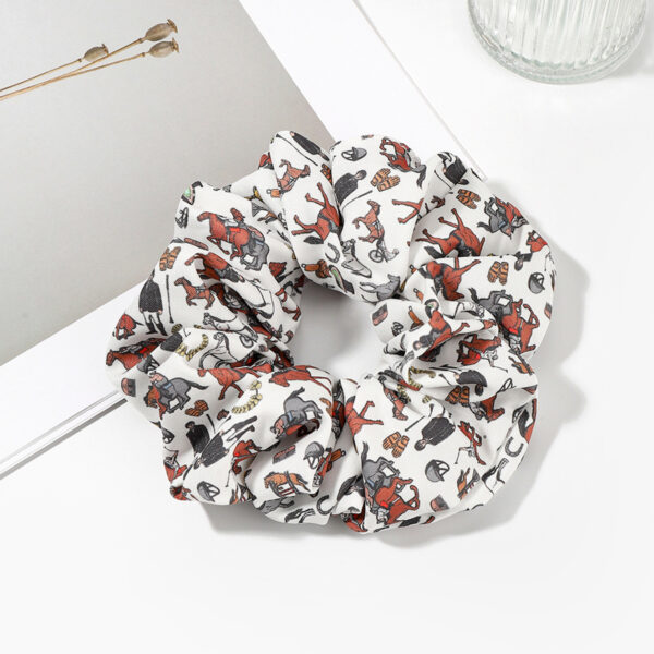 oly-ea7c2beffa713f25c00d14b4bbbae6a6 Wholesale Fabric Kentucky Derby Scrunchie Floral Scrunchie