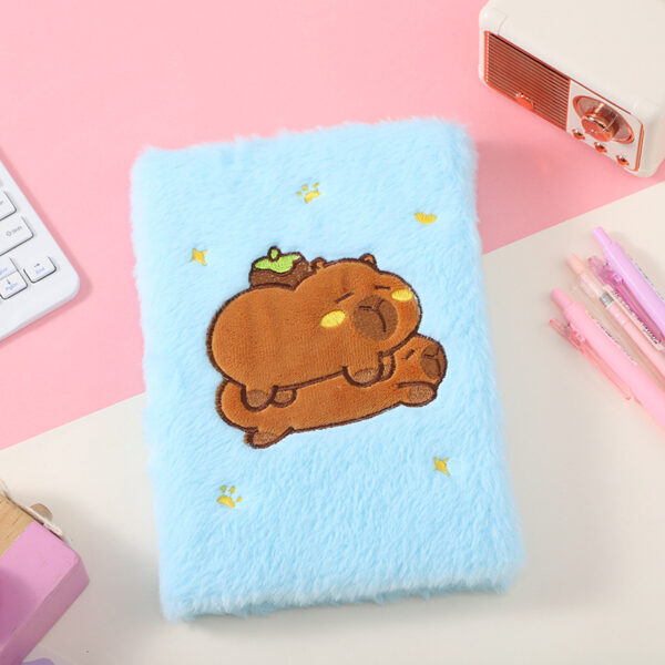Wholesale Plush Hardcover Pocket Book Cute Cartoon Bear Plush Book Portable Notepad