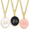 Wholesale Copper Plating Letter Necklace