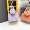 Wholesale Light Luxury Small Chanel Style Mini Bag Style Keychain Cute Plush Pearl Pendant Car Key Chain Hanging Gift