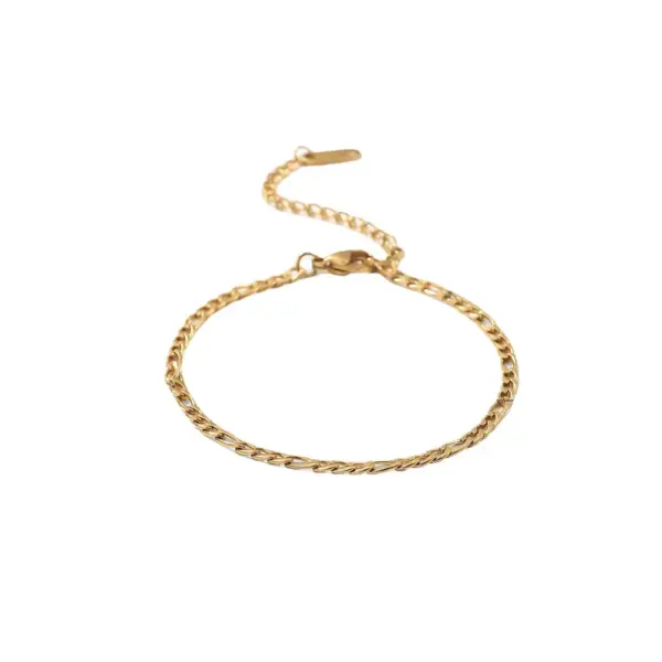 Wholesale Fashion Geometric Stainless Steel Zircon Bracelets In Bulk