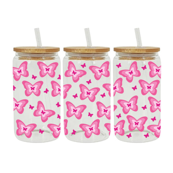 Wholesale New Cartoon printing heat transfer Cup sticking crystal logo pattern 23 cmX11cm in stock