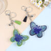 Wholesale Colorful diamond studded butterfly keychain