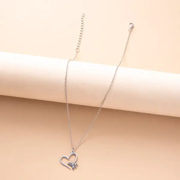 304 Stainless Steel Simple Style Heart