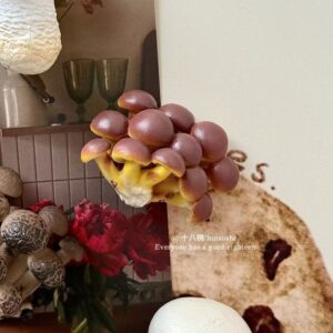 Simulated mushroom refrigerator magnet [slippery mushroom]