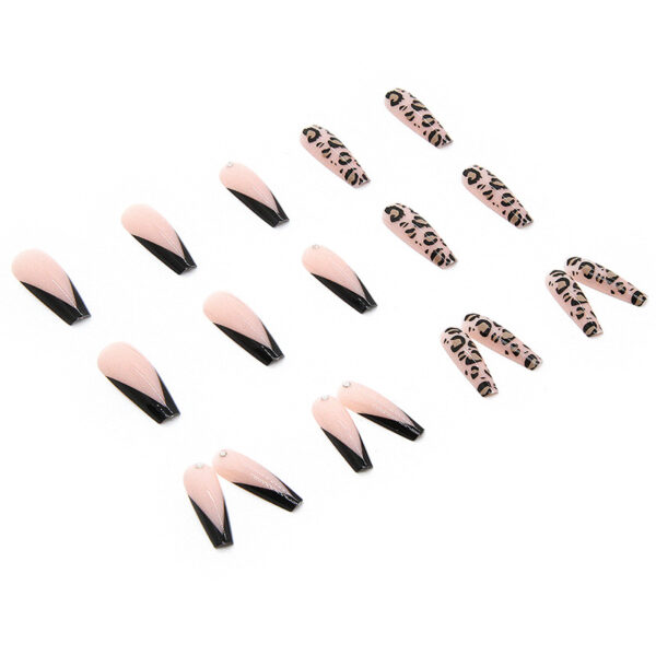 oly-ea92ba9ca790e575c0a4279da06269b5 Wholesale Long Ballet Armor Wear Armor Wholesale Finished Manicure Pieces Foreign Trade Cross-border False Nail Patch Leopard Mysterious ill