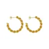 oly-ea94e78c1363ad5fc3ec1d36e855c24d Wholesale PVD Coated Real Gold Plated 18K Gold Printing 304 Stainless Steel Fashion Waterproof Non Tarnish Earrings