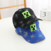 Wholesale Minecraft Kidsren's Hat Creeper Cartoon Peaked Cap Spring & Fall New Sun Protection Visor Baby Baseball Cap