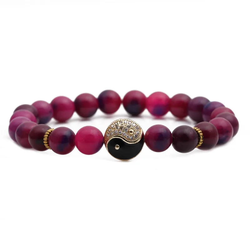 Wholesale Vintage Style Simple Style Geometric Agate Stone No Inlaid Natural Stone Bracelet In Bulk