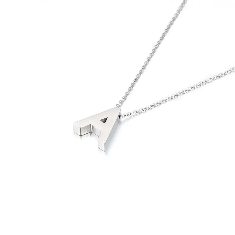 Wholesale Jewelry Fashion Letter Titanium Steel Plating Stainless Steel Necklaces