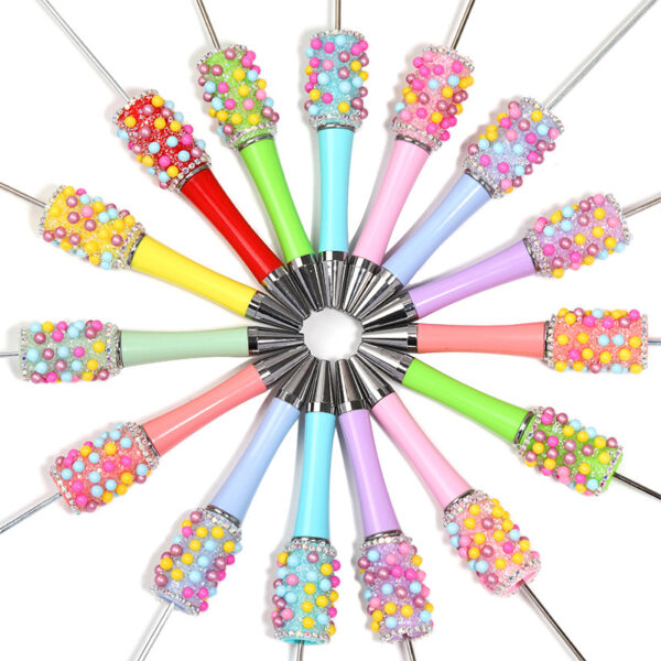 Wholesale Dopamine bubble ball fine glitter beaded pen