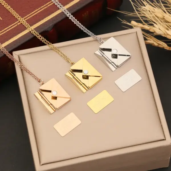 Wholesale PVD Coated 18K Gold Real Gold Plated Solid Color Stainless Steel Simple Style Waterproof Non Tarnish 304 Stainless Steel Pendant Necklace