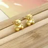 Copper Bear Electroplating Electroplated K Gold Plated Golden Plated White Gold Plated Cute Simple Style Plating Ear Studs
