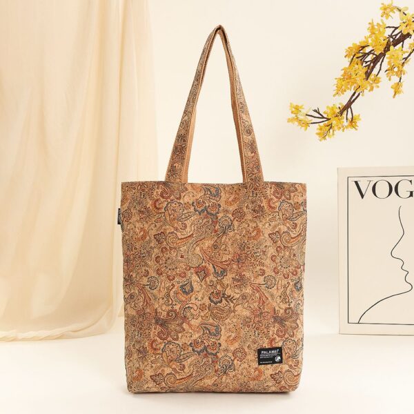 oly-eac0252eed581d2cb07cfc5ac4d39d31 Wholesale Popular environmentally friendly cork shoulder tote bag bohemian style commuter bag canvas bag