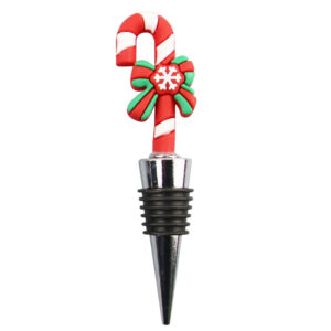 Christmas crutches wine stopper