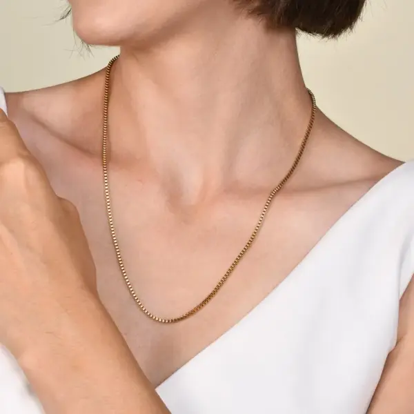 Wholesale Jewelry Simple Style Geometric 201 Stainless Steel Plating Stainless Steel Necklaces