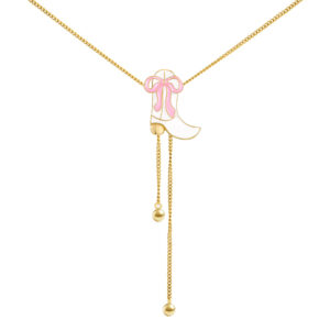 oly-eaf4e7457d93c685680c33e0950d45ec Wholesale Western cowgirl boots pink bow necklace