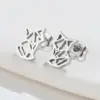 oly-eaf9141af792ac53421efa5d62d42528 Wholesale PVD Coated 18K Gold Real Gold Plated Animal 304 Stainless Steel Simple Style Waterproof Non Tarnish Ear Studs