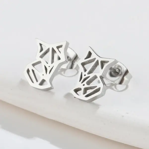 oly-eaf9141af792ac53421efa5d62d42528 Wholesale PVD Coated 18K Gold Real Gold Plated Animal 304 Stainless Steel Simple Style Waterproof Non Tarnish Ear Studs