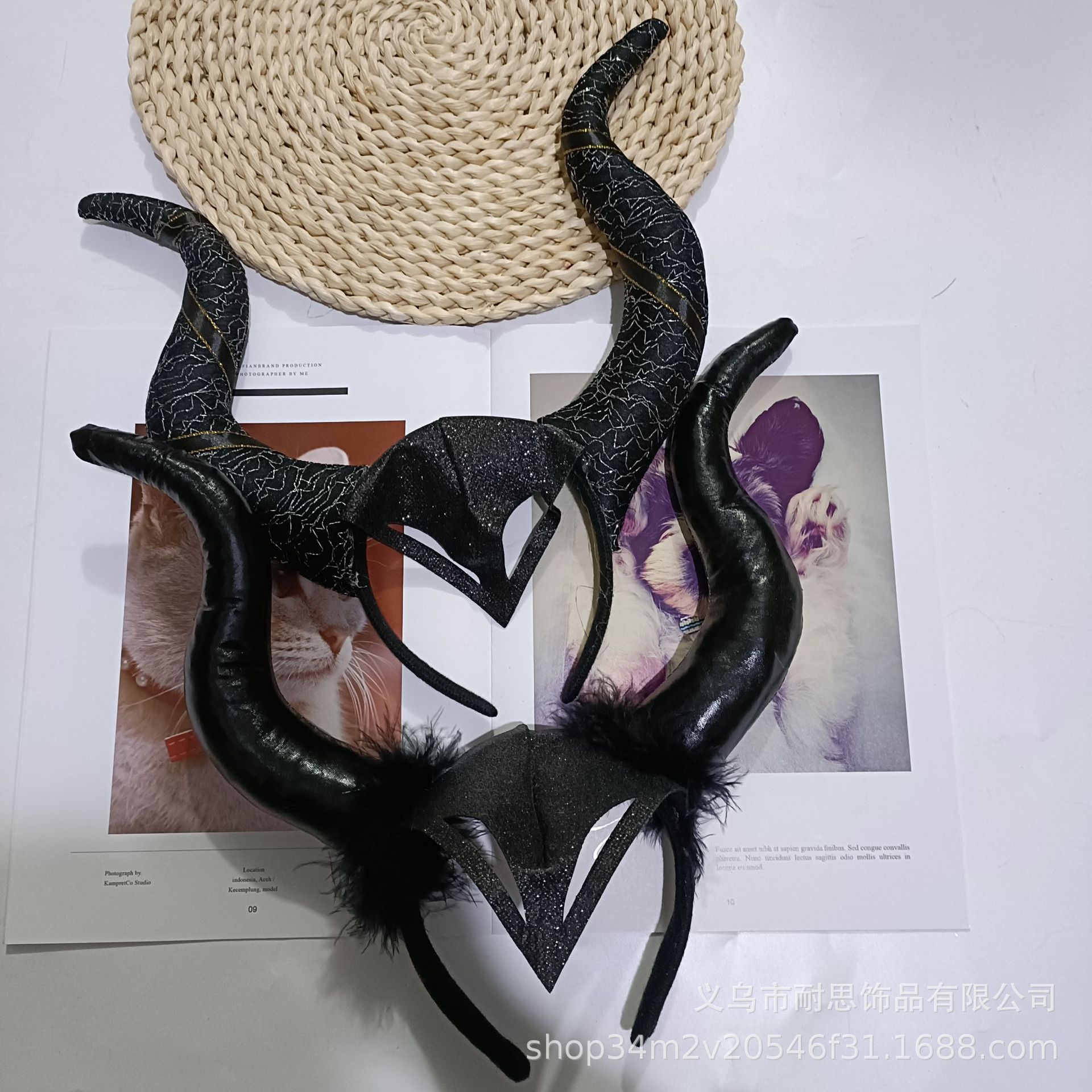 Wholesale devil horn headband
