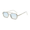 Wholesale Double Beam Metal Frame Sunglasses Fashion Retro Polygon Mirror Classic All-match Punk Series Distinctive Sunglasses