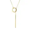 Wholesale PVD Coated Real Gold Plated Geometric Stainless Steel Waterproof Non Tarnish Necklace