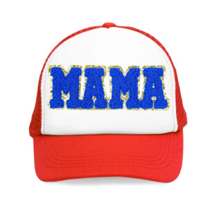 Mom's letter stickers (2)-blue / Size: 12.4*4.5CM