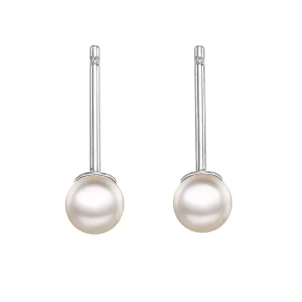 Wholesale 1 Pair Fashion Geometric Plating 304 Stainless Steel Artificial Pearls Stainless Steel Earrings