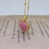 Wholesale Fashionable and Simple One-Piece Necklace for Women, Pink Queen Shell Heart Pendant, Niche High-End Design Clavicle Chain