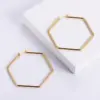 Wholesale PVD Coated Imitation Gold Heart 304 Stainless Steel Simple Style Waterproof Non Tarnish Earrings