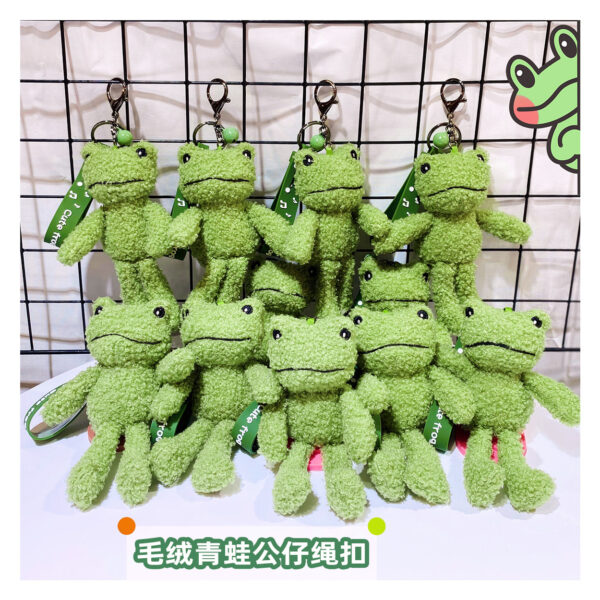 oly-eb302c93b606943f098f57283a990390 Wholesale Personalized Plush Key Chain Frog Men's Key Chain Small Gift Girl's Bag Pendant Doll Machine Doll Small Pendant