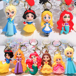 Wholesale 2024 Cartoon School Bag Pendant Doll Cute Silicone Car Key Chain Pvc Gift Wholesale Key