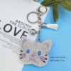 oly-eb32e84ca59ae8a44bd7424acc095b95 Wholesale 4pcs Creative Gift Rod Hot Chart Diamond-encrusted Cat Keychain