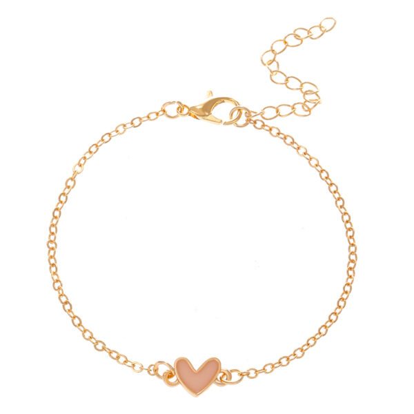 oly-eb4e90e15c455ef3c3a5702000b31824 Wholesale Versatile heart necklace with a simple yet sophisticated peach heart pendant
