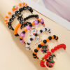 Wholesale Halloween Bracelet Beaded Funny Spider Bat Pendant Ghost Festival Ghost Bracelet
