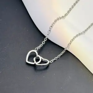 16【H6142】Love Necklace / Steel Color