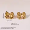 oly-eb6068293959725d49d895b0a61b268e Wholesale 1 Pair Casual Simple Style Classic Style Bow Knot 304 Stainless Steel Imitation Gold Electroplating Ear Studs
