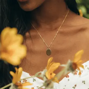 Wholesale PVD Coated 14K Gold Real Gold Plated Geometric Stainless Steel Fashion Waterproof Non Tarnish 304 Stainless Steel Necklace
