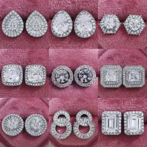 Geometric Butterfly Copper Fashion Earrings Ear Studs