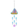 Wholesale Cross-Border New Product Stained Glass Wind Chime Ocean Turtle Sailboat Starfish Pendant Creative Iron Art Home Courtyard Pendant