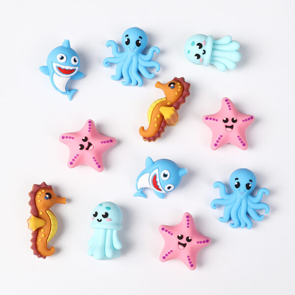 Wholesale Shark silicone beads