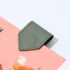 Wholesale Cross-border hot-selling PU leather magnetic bookmarks, triangular and diamond-shaped book clips, headphone cable winders, banknote and cash clips