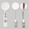 Wholesale 2.5CM plastic retractable easy pull buckle certificate badge work card easy pull built-in cable