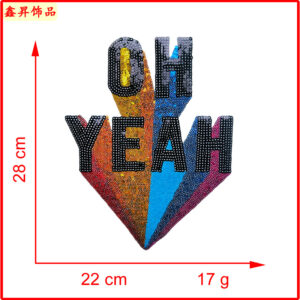 Heated melt glue*color*letter*ohyeah*28*22cm