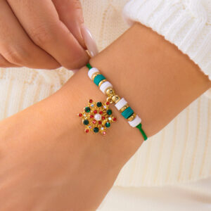 Colored diamond snowflake