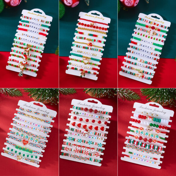 Wholesale Christmas Multi-Layer Bracelet Set